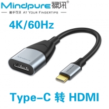 【4K】禄讯  Type-C 转 HDMI 单转  HU001