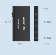 绿联 HDMI 4K高清分配器1进4出 40202