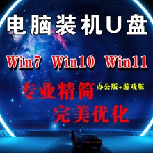 【万能装机系统U盘64G】  内置Win7 Win10 Win11